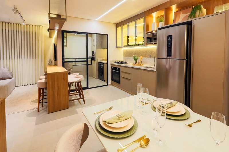 avalon residencial decorado cozinha