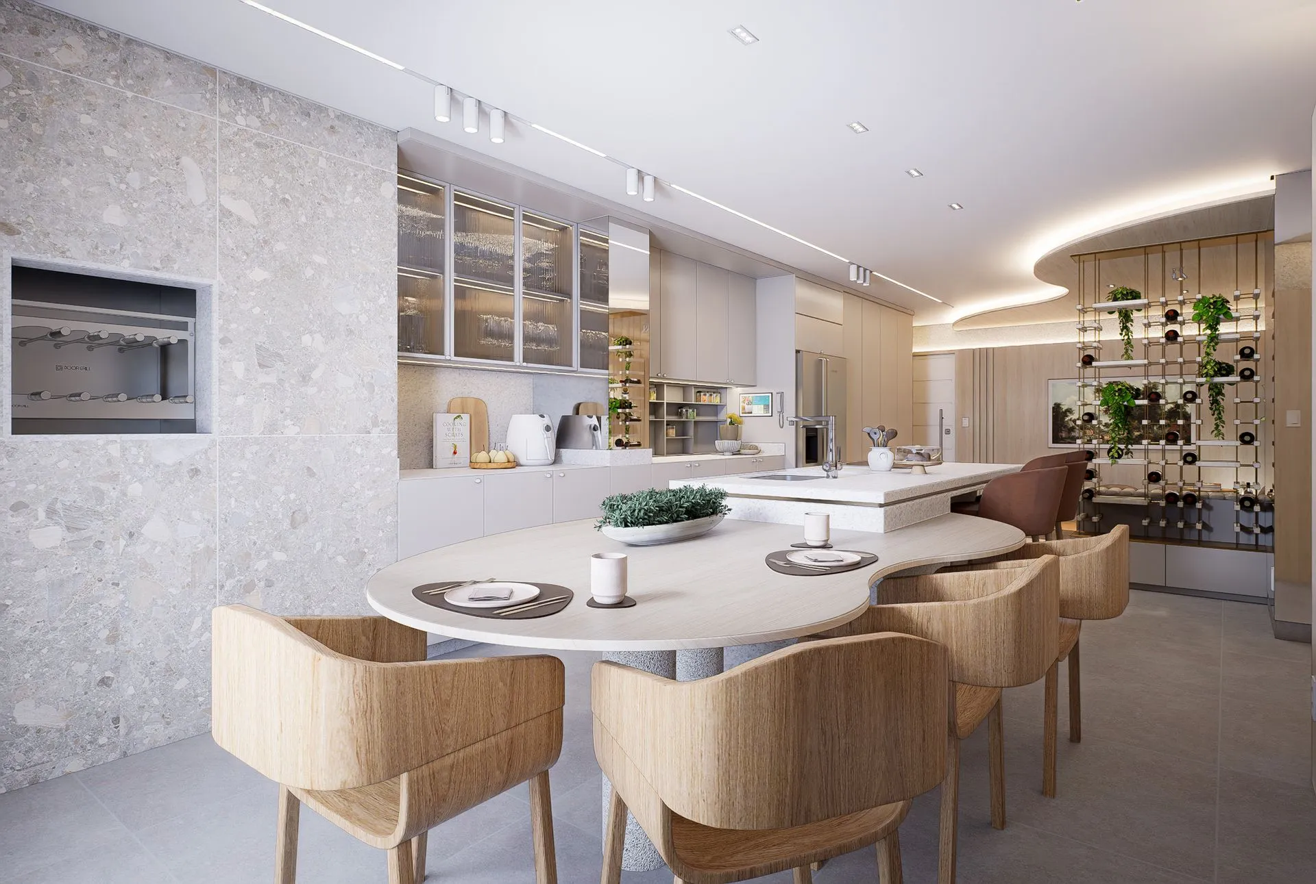 ingarden decorado opcao 1 area gourmet integrada inbase construtora e ideal imoveis