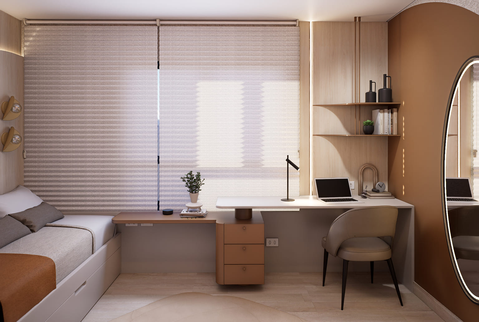 ingarden decorado opcao 1 dormitorio inbase construtora e ideal imoveis