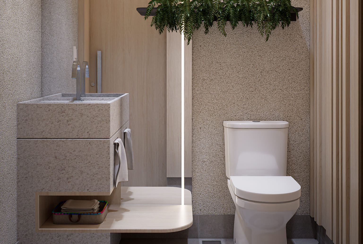 ingarden lavabo inbase construtora e ideal imoveis